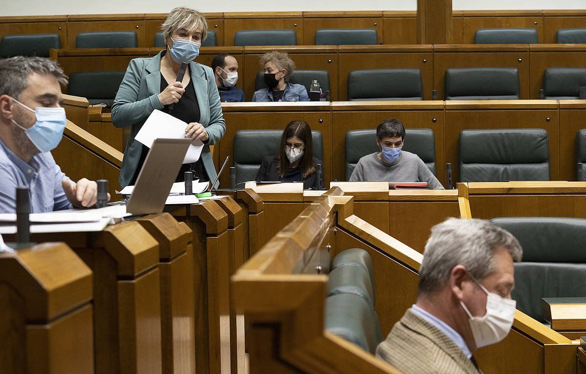 Rebeka Ubera EH Bilduko legebitzarkidea, artxiboko irudian. RAUL BOGAJO/ FOKU