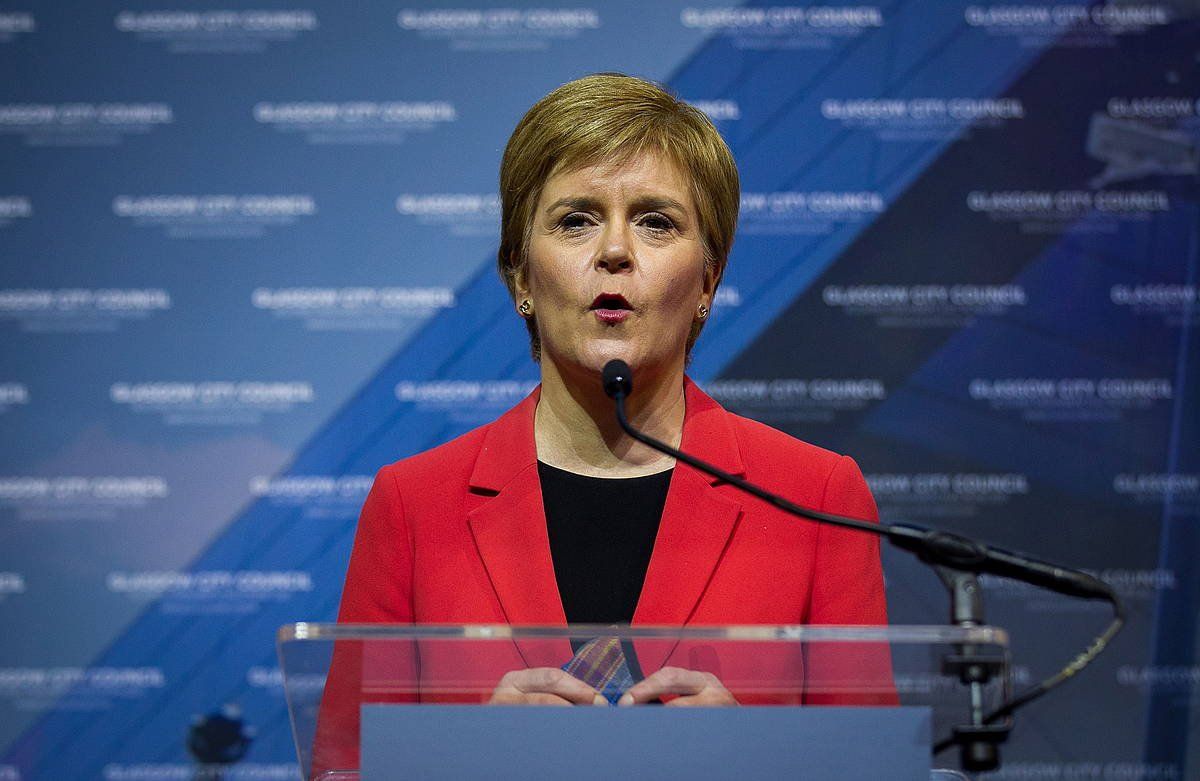 Nicola Sturgeon Eskoziako lehen ministroa, artxiboko irudi batean. EFE