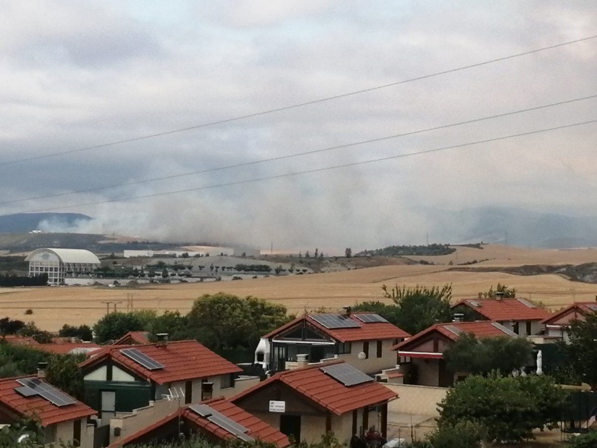 Sariguren eta Badoztain arteko sutea. RADIOVOLUNTARIOS EMERGENCIAS NAVARRA