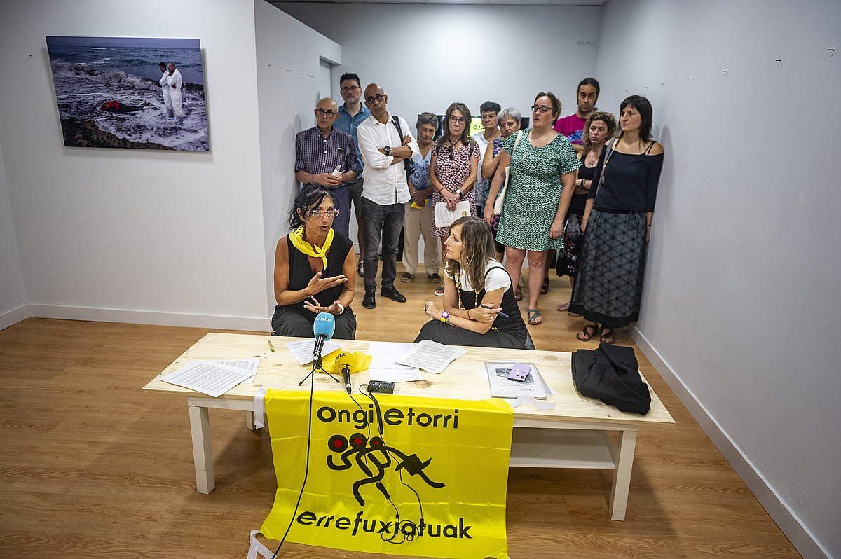 Elkarteek gaur emandako prentsaurrekoa. JAIZKI FONTANEDA/ FOKU