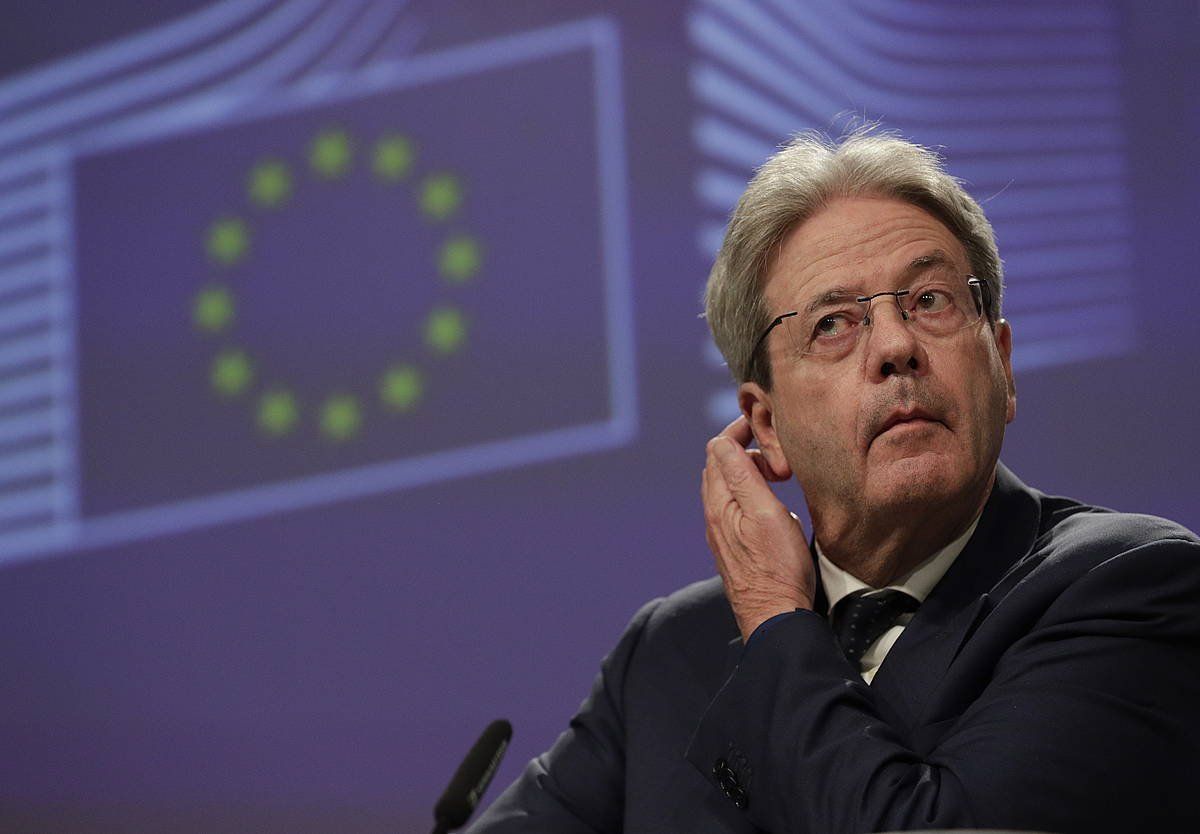 Paulo Gentiloni Europako Batzordeko Ekonomia komisarioa. OLIVIER HOSLET / EFE