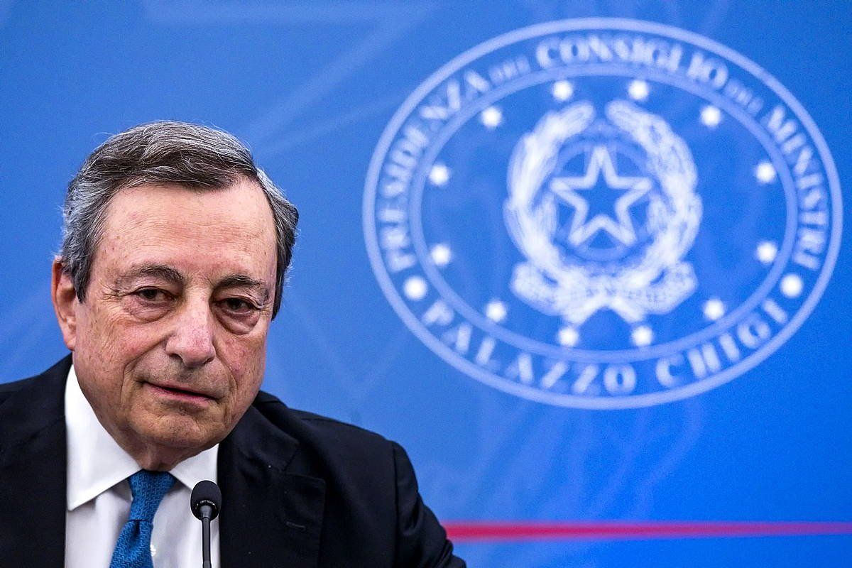 Mario Draghi, artxiboko irudi batean. ANGELO CARCONI / EFE