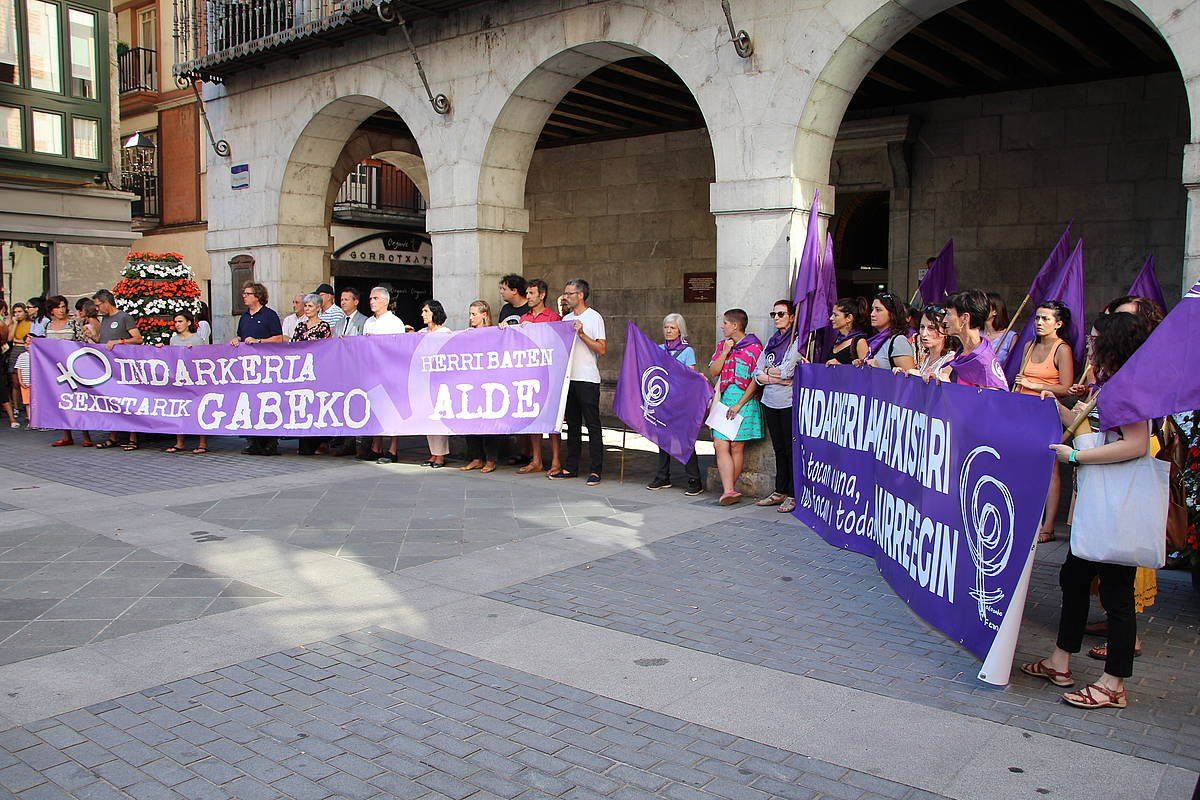 Sexu erasoen kontrako protesta, Tolosan, artxiboko irudian. TOLOSALDEKO ATARIA