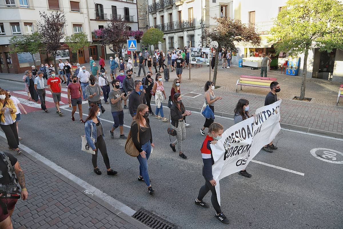 Iazko Ospa Eguneko manifestazioa. MAIALEN ANDRES / FOKU