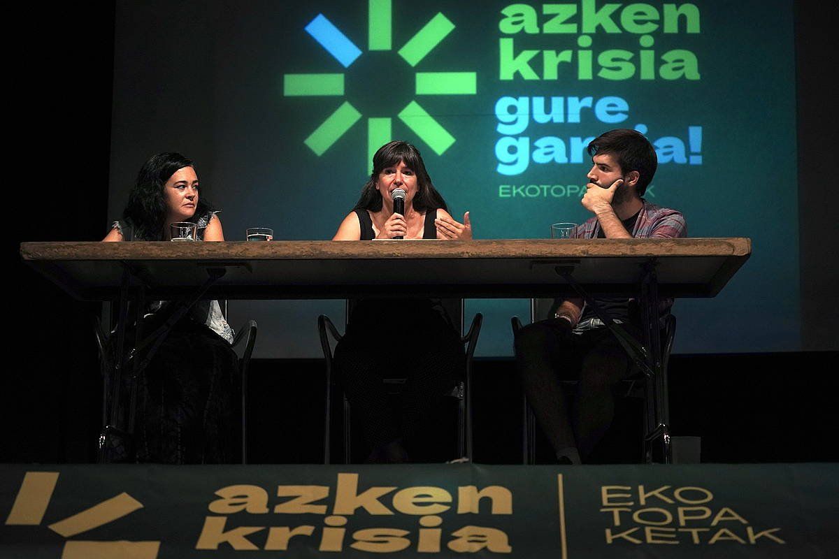 Ekotopaketen aurkezpena Portugaleten, gaur. MONIKA DEL VALLE, FOKU