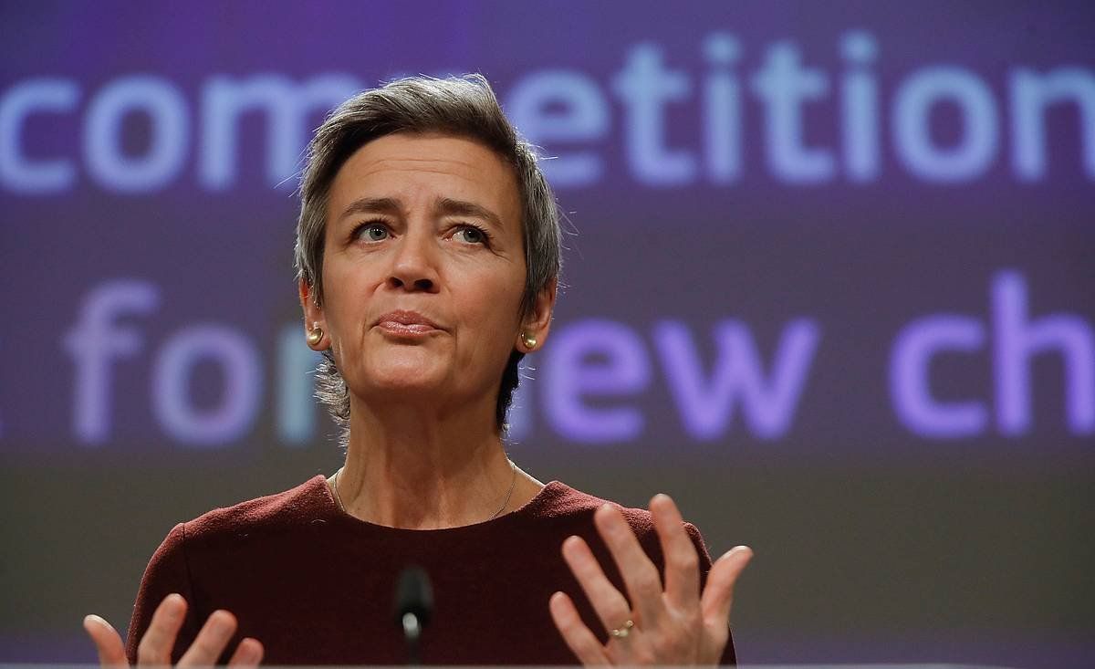 Margrethe Vestager komisarioa. OLIVIER HOSLET / EFE