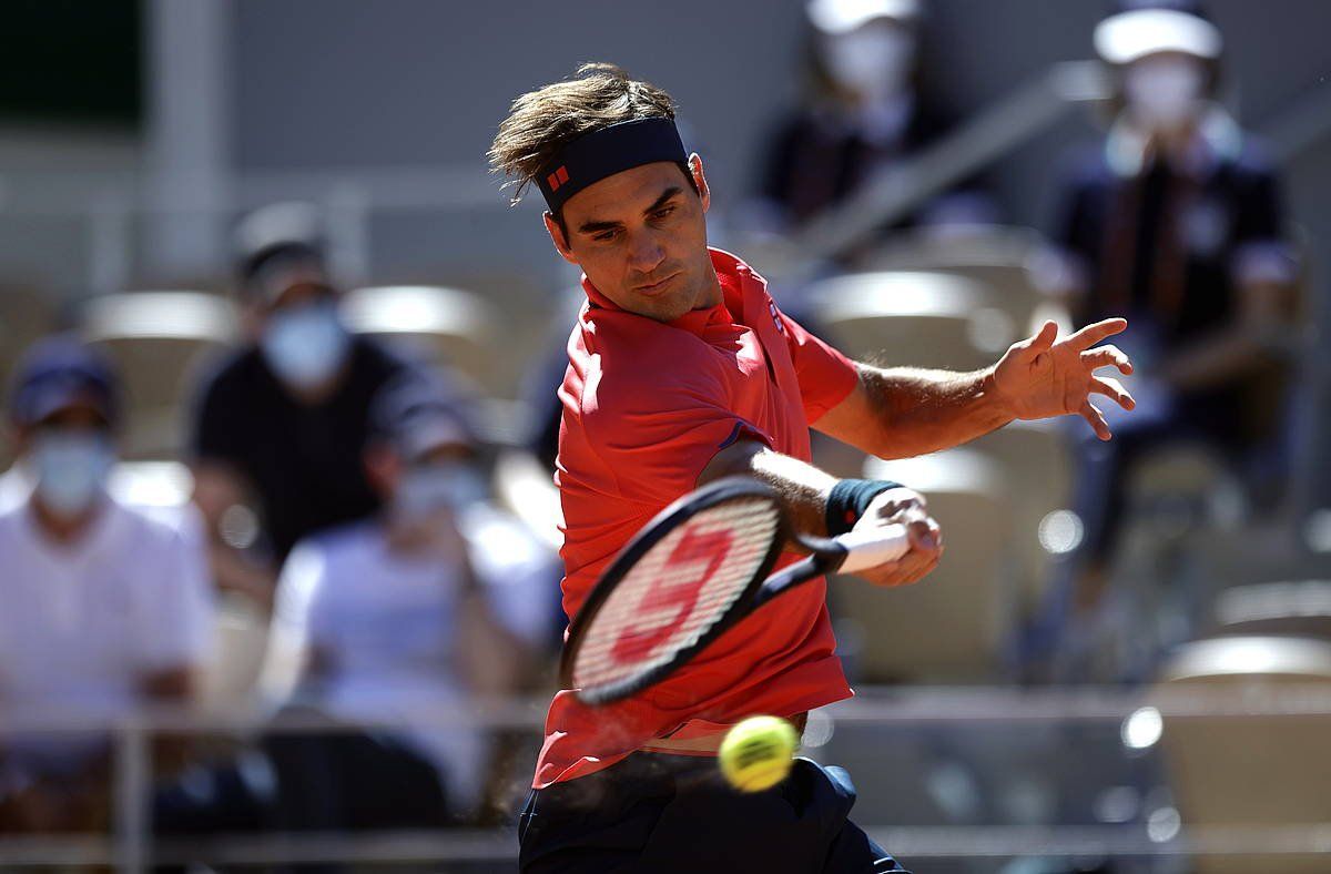 Roger Federer, partida batean. EFE