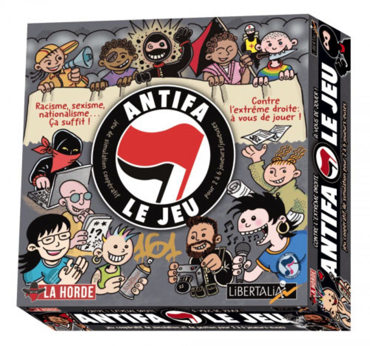 'Antifa: le jeu' jokoaren kutxa. LA HORDE- LIBERTALIA