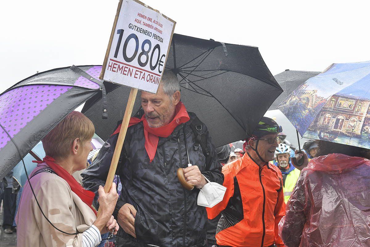 Pentsiodunen mugimenduaren protesta bat. IDOIA ZABALETA (FOKU)