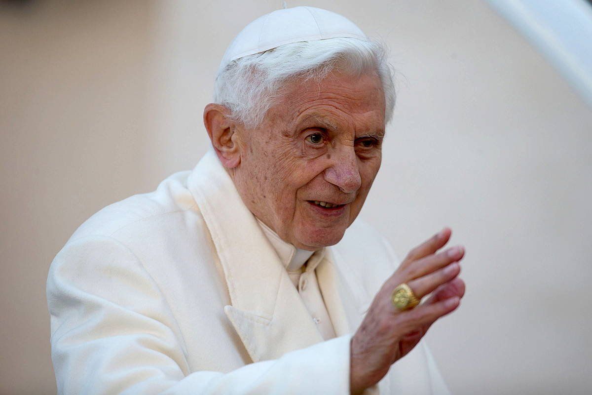 Benedikto XVI.a, 2013an. MICHAEL KAPPELER, EFE