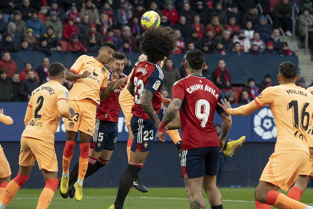 Osasuna eta Atletico Madrilen arteko partida. IñIGO URIZ / FOKU