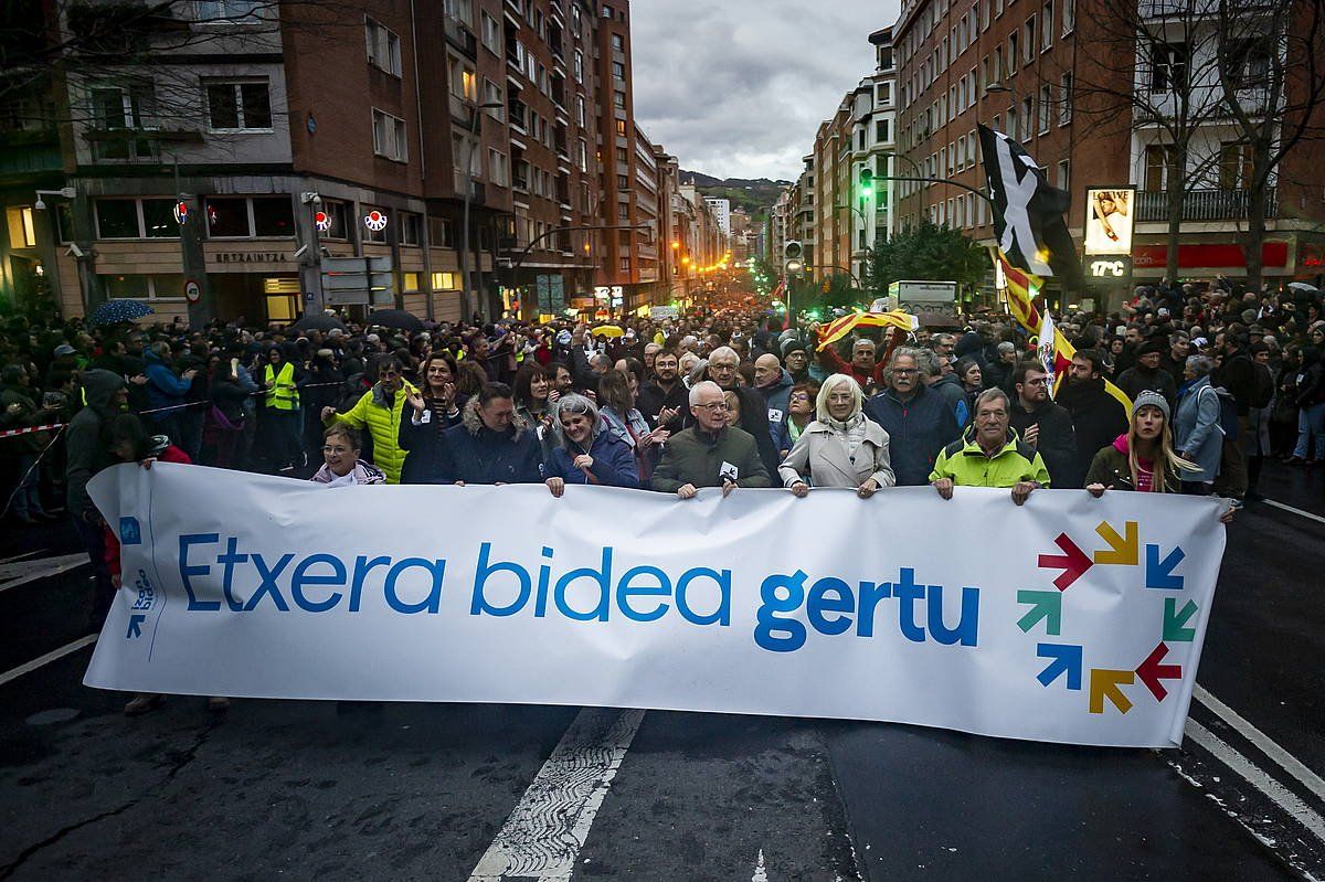 Sare Herritarrak antolatutako manifestazioa, Bilbon. JAIZKI FONTANEDA / FOKU