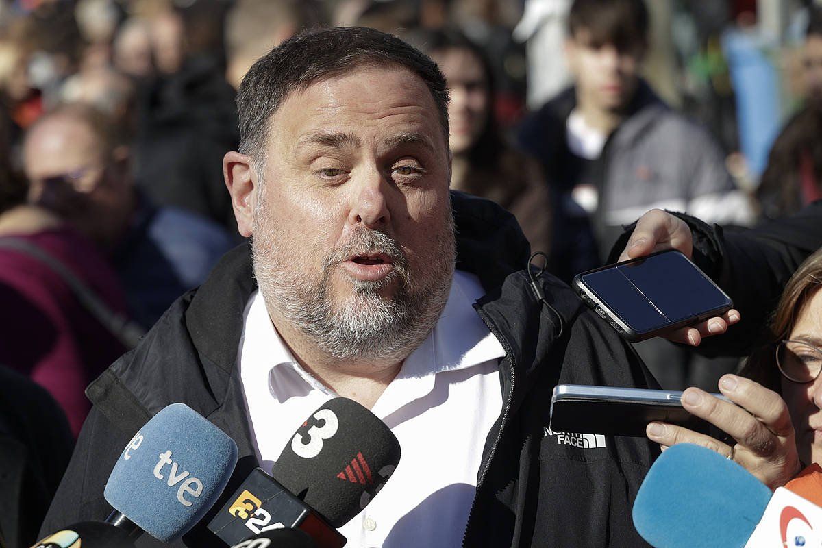 Oriol Junqueras, pasa den astean. QUIQUE GARCIA / EFE