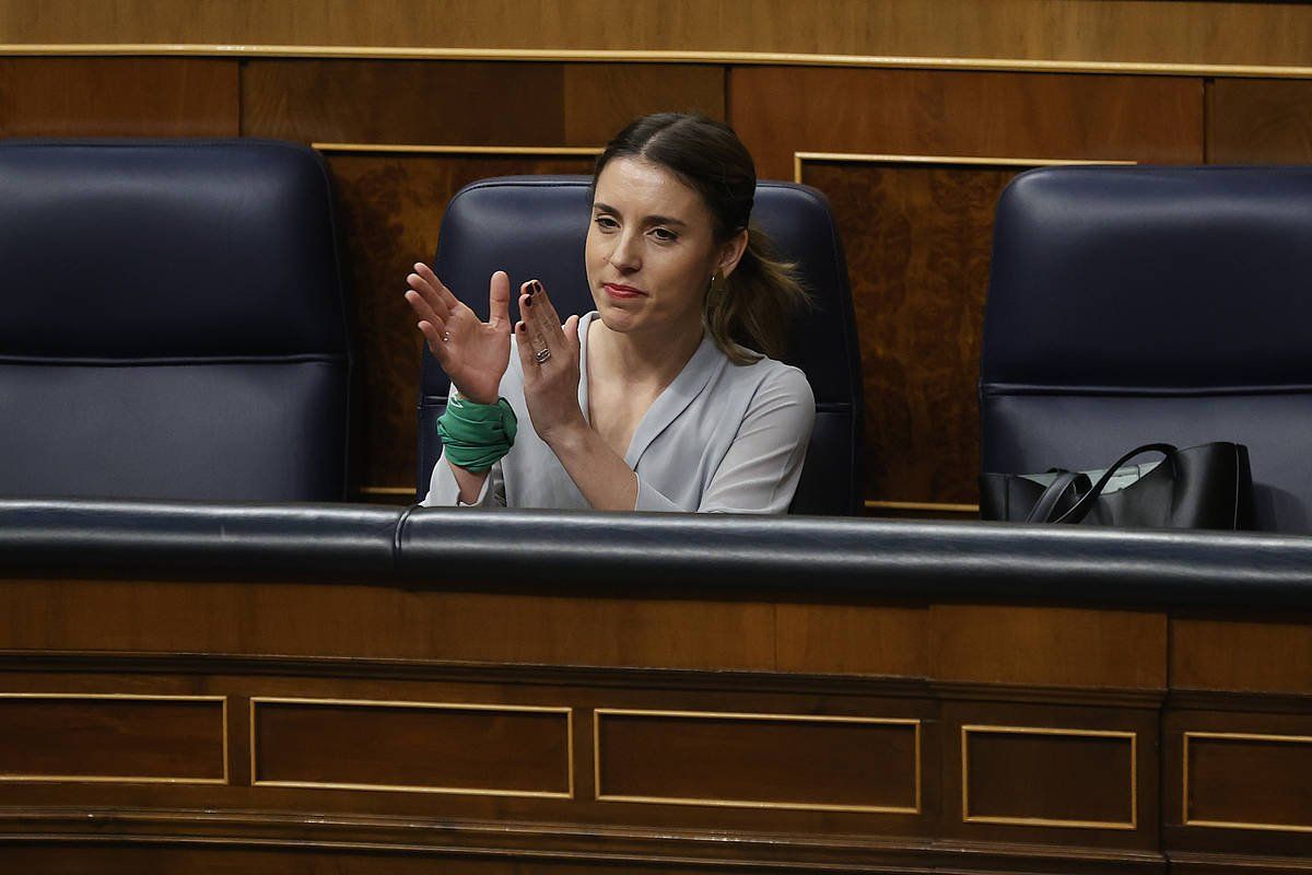 Irene Montero, Espainiako Gobernuko Berdintasun ministroa. JAVIER LIZON / EFE