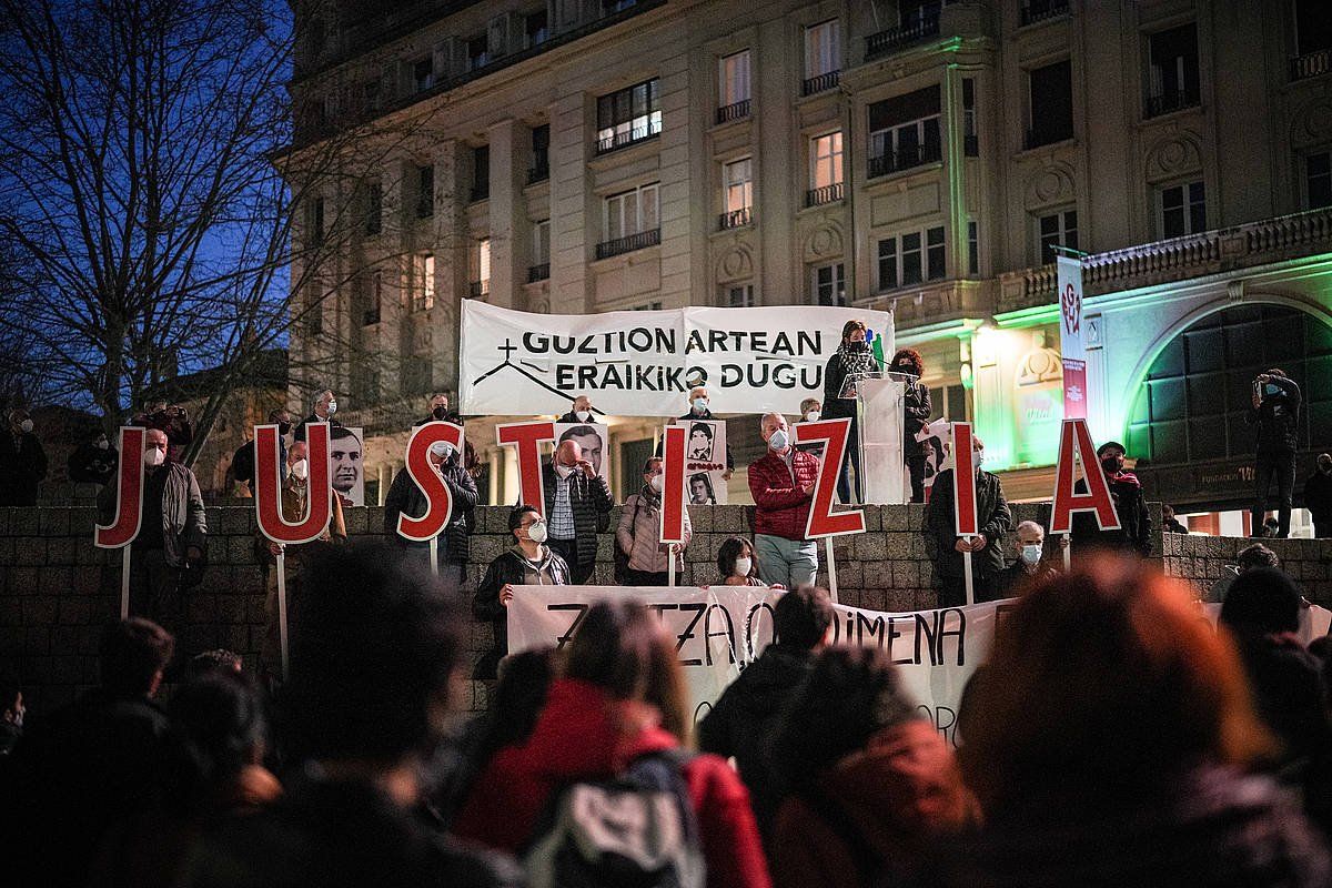 Martxoaren 3ko gertakariak oroitzeko manifestazioa, artxiboko irudian. ENDIKA PORTILLO/ FOKU