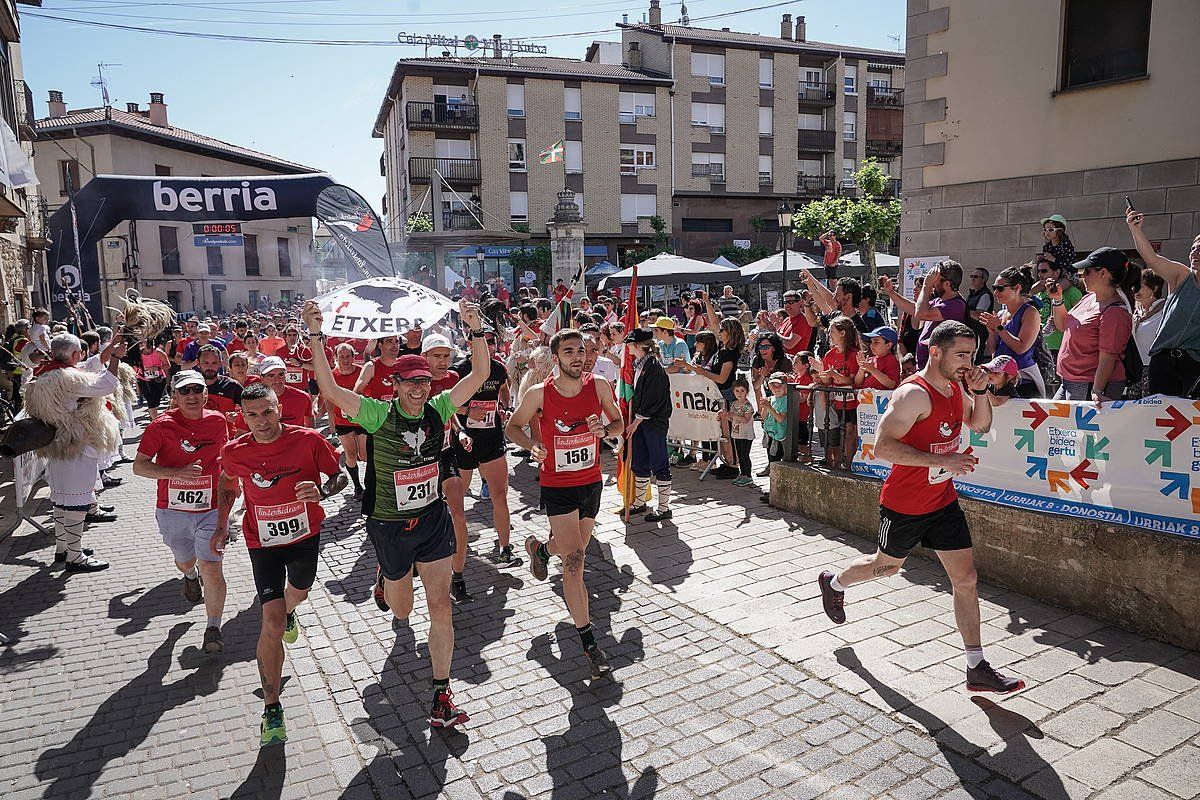 Lasterbidean lasterketa, iaz, Kanpezun. ENDIKA PORTILLO / FOKU