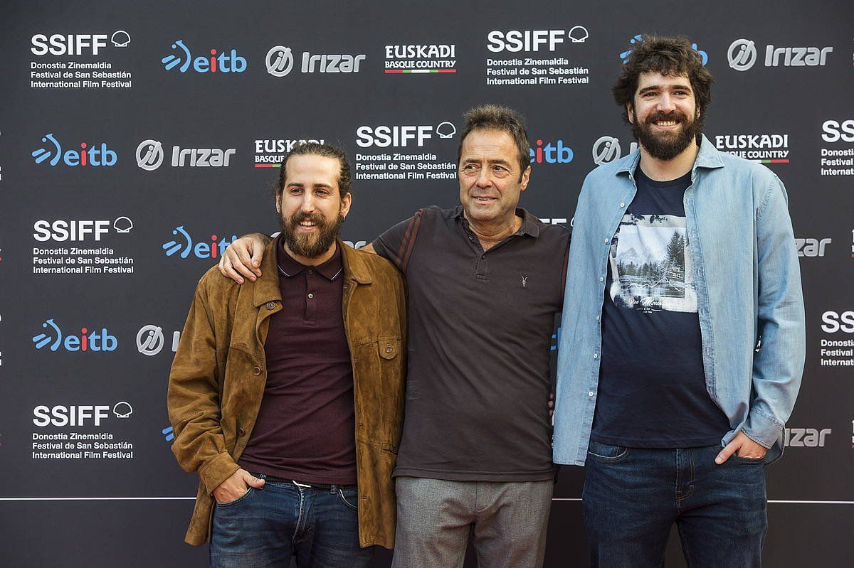 Jose Luis Rubio, erdian, 2018ko Donostiako Zinemaldian. MARISOL RAMIREZ / FOKU Jose Luis Rubio, erdian, 2018ko Donostiako Zinemaldian. MARISOL RAMIREZ / FOKU