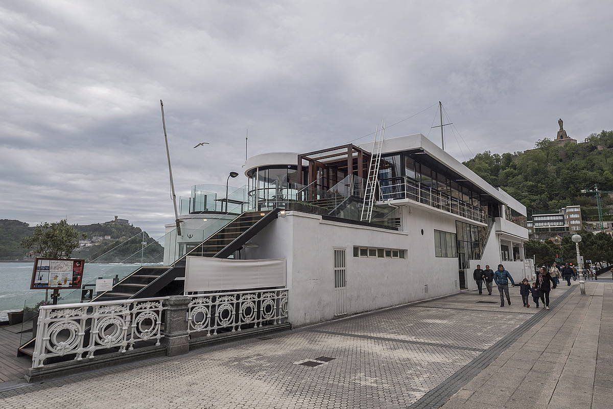 Donostiako Klub Nautikoa, erasoa gertatu zen lekua. GORKA RUBIO / FOKU