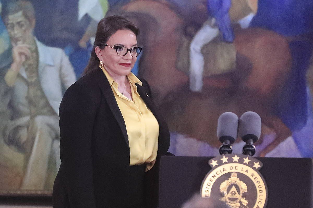 Hondurasko presidente Xiomara Castro, artxiboko argazki batean. GUSTAVO AMADOR, EFE