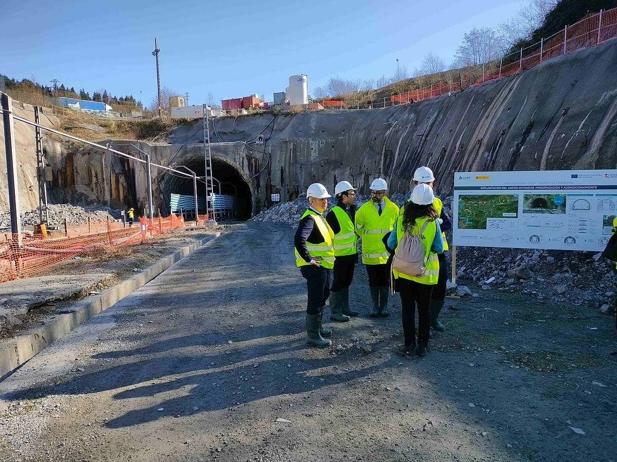 Gaintxurizketako tunelaren lanak, gaur. BERRIA