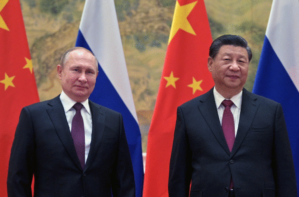 Putin eta Xi, iazko otsailean, Pekinen. EFE