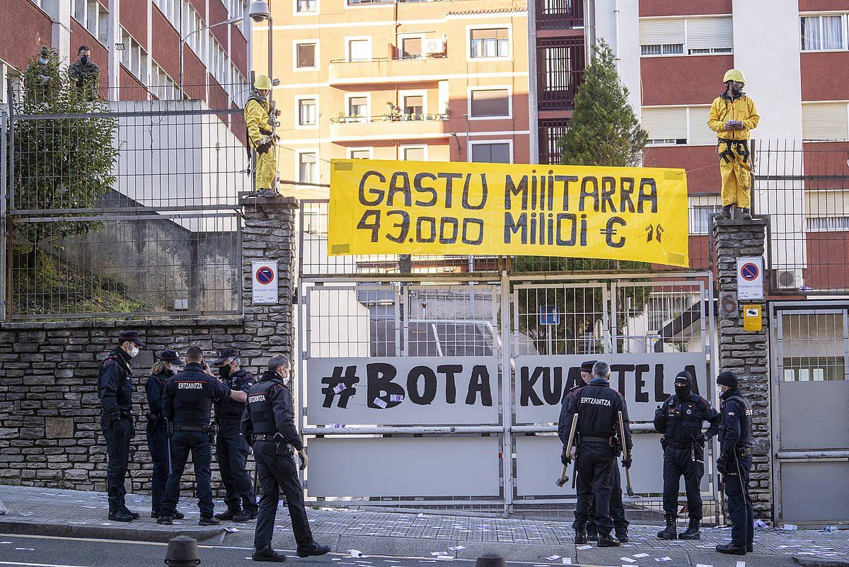 Hainbatetan egin dute protesta leku berean. Argazkian, 2021eko ekintza bat. MARISOL RAMIREZ / FOKU