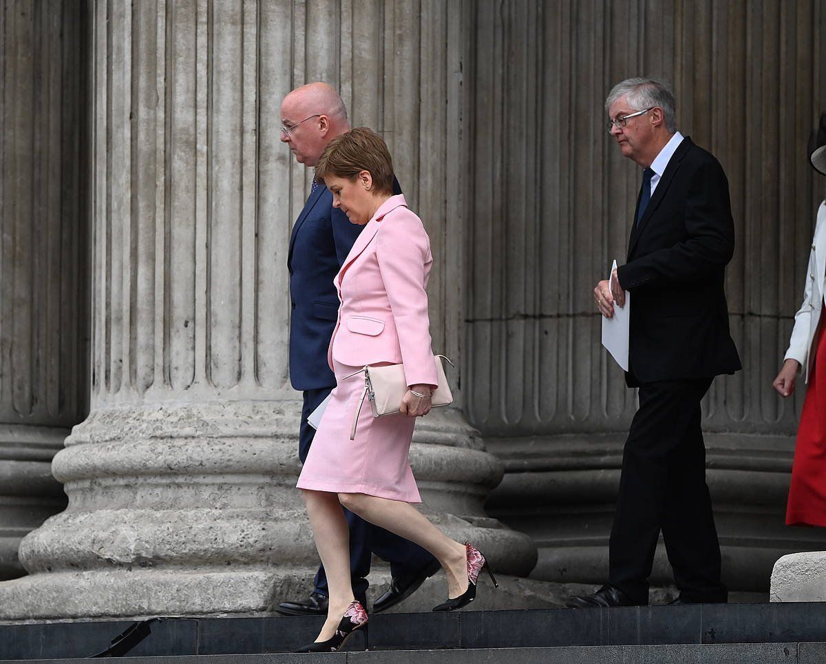 Peter Murrel eta Nicola Sturgeon, artxiboko irudi batean. NEIL HALL / EFE