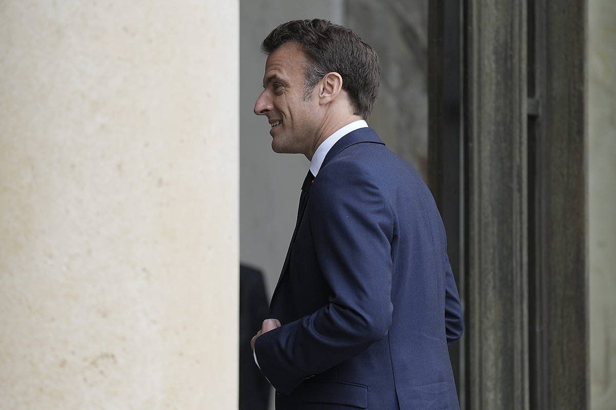 Emmanue Macron Frantziako presidentea. LEWIS JOLY / EFE