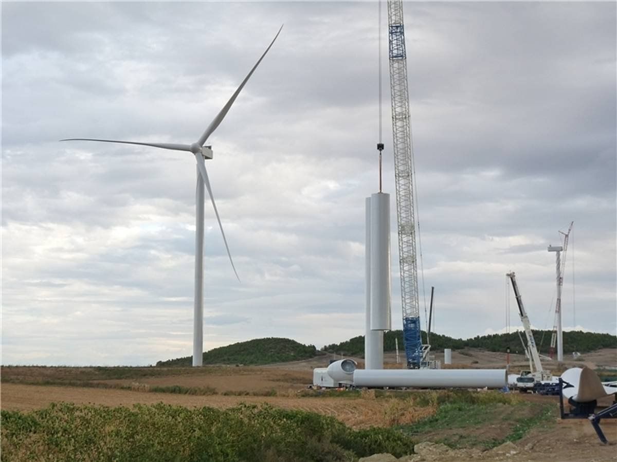 Parke eoliko bat Valtierran (Nafarroa). IBERDROLA