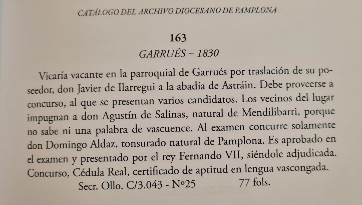1830eko euskararen hizkuntz eskakizunaren adibide bat. @AITOR_PESADOR