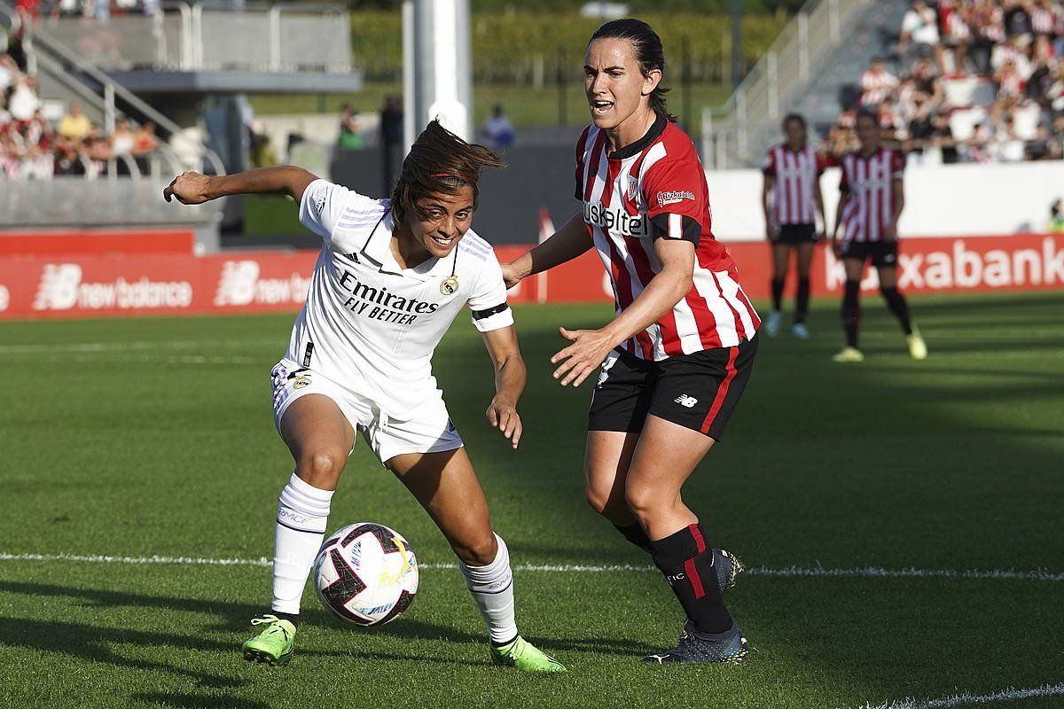 Athleticek eta Real Madrilek Lezaman ligako partida jokatu zuteneko argazki bat. MONIKA DEL VALLE / FOKU