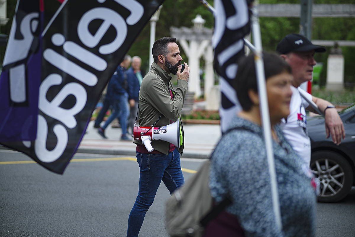 Steilas sindikatuaren mobilizazio bat. ARI LOIOLA / FOKU