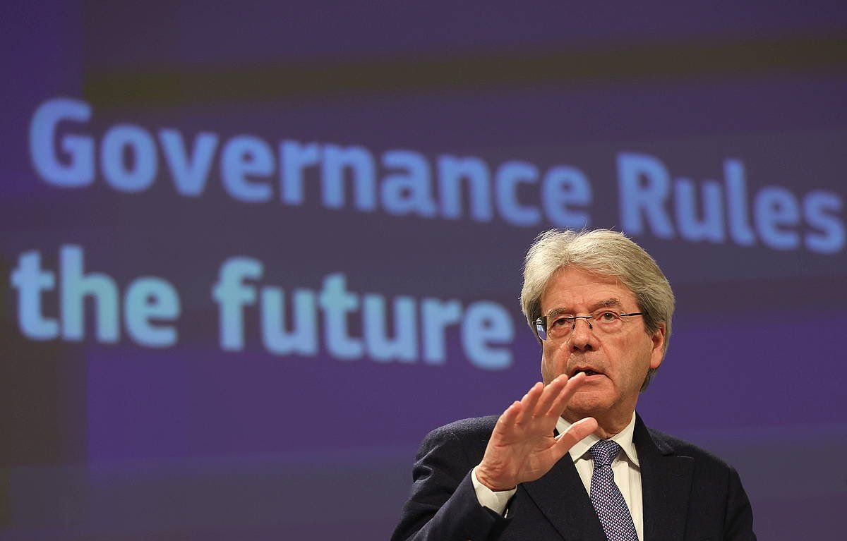 Paolo Gentiloni EBko Ekonomia komisarioa, gaur, Bruselan. OLIVIER HOSLET / EFE
