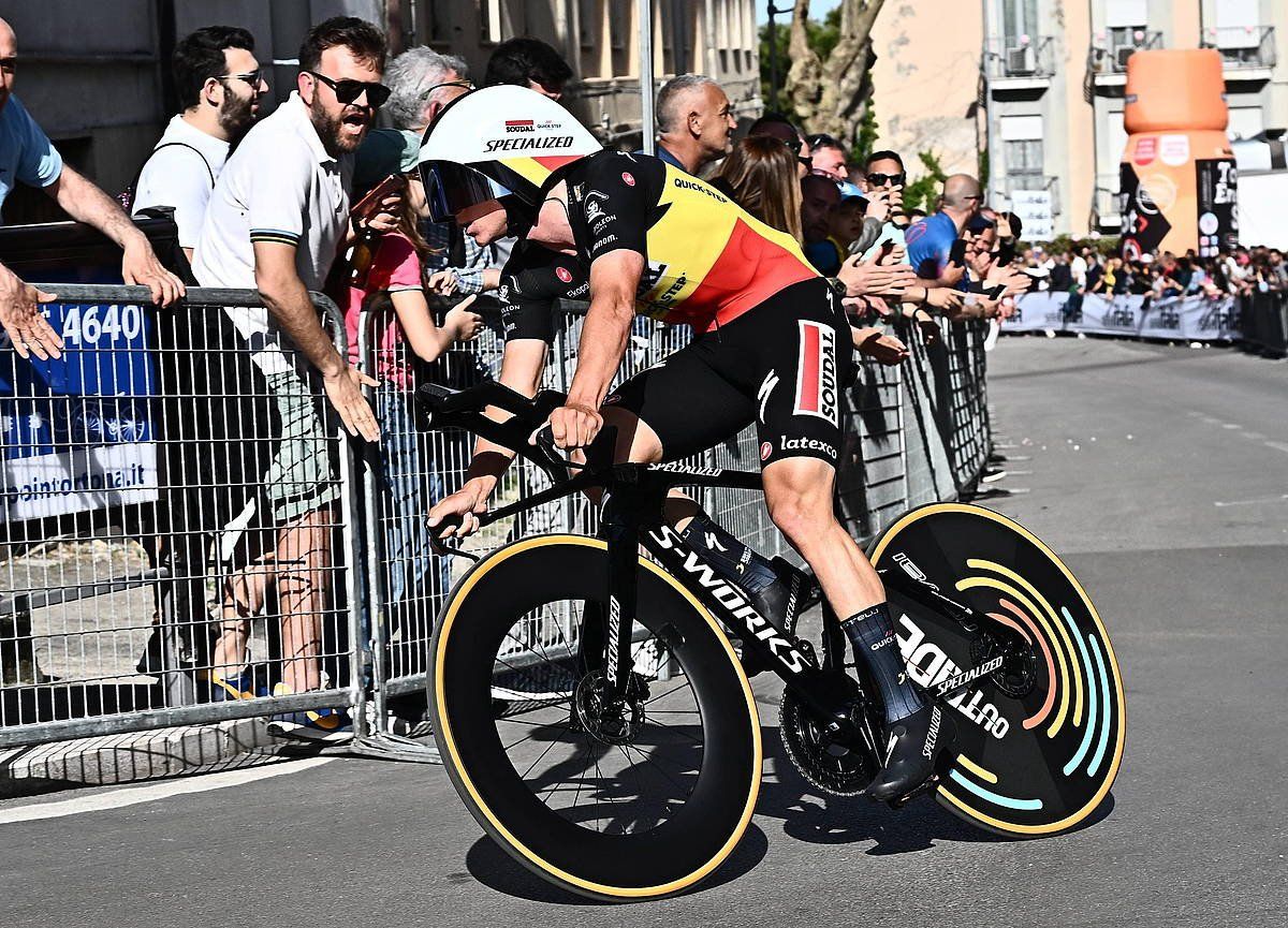 Remco Evenepoel. LUCA ZENNARO / EFE