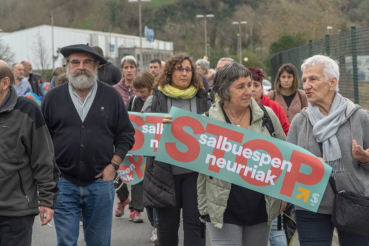 Sarek antolatutako mobilizazio bat. ANDONI CANELLADA / FOKU