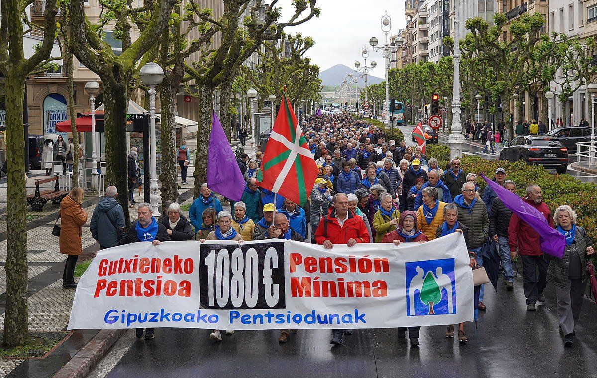 EHPMren manifestazioa, maiatzaren 13an, Donostian. GOTZON ARANBURU / FOKU