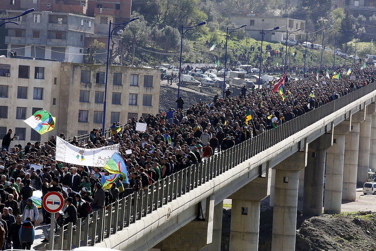 Hiriak mugimenduak Aljerren deitutako protesta bat, 2021ean. STR / EFE