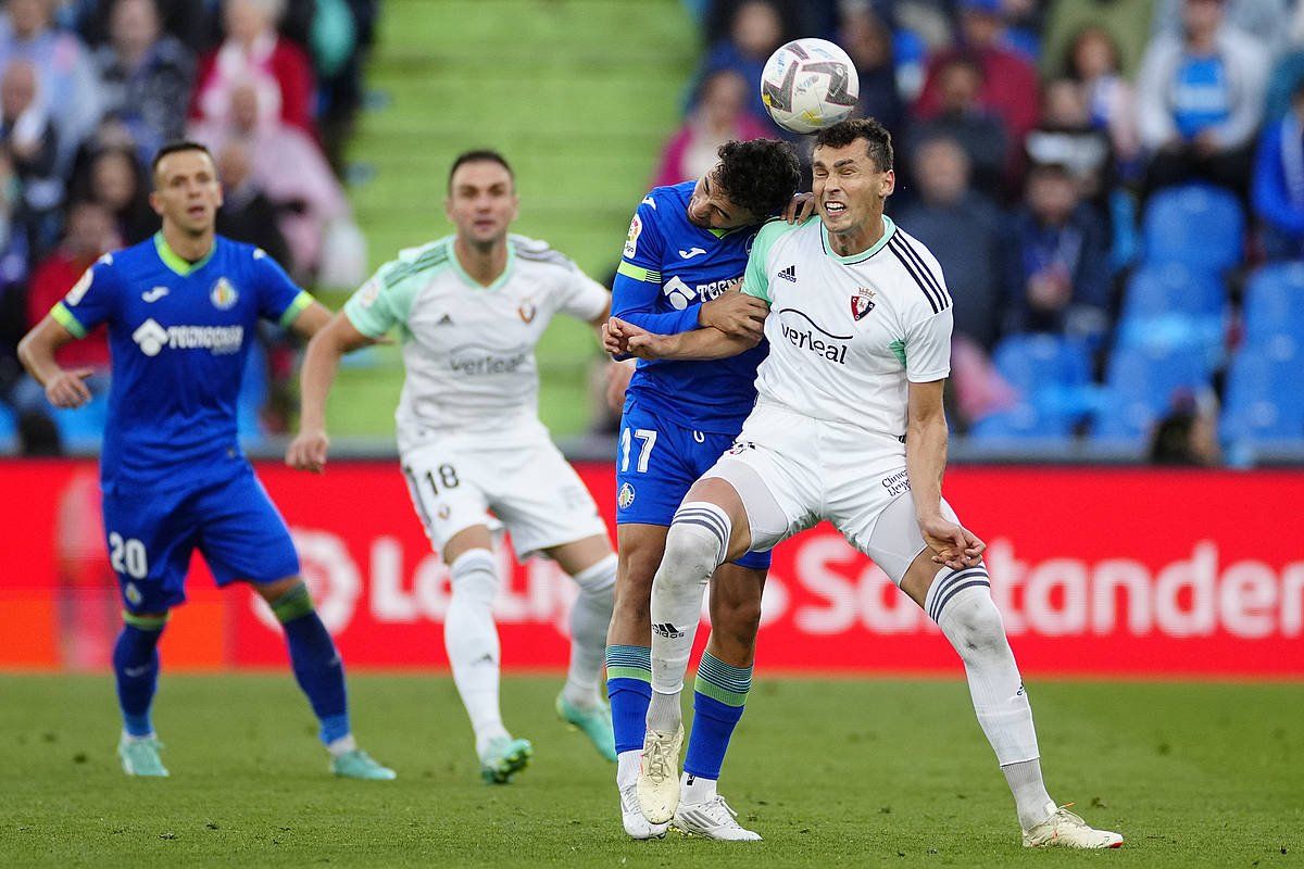 Manu Sanchez, lehian, gaur, Getafen. BORJA SANCHEZ-TRILLO / EFE