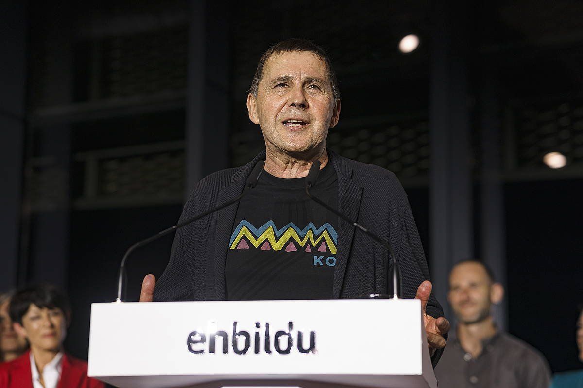 Arnaldo Otegi, atzo. ARITZ LOIOLA / FOKU