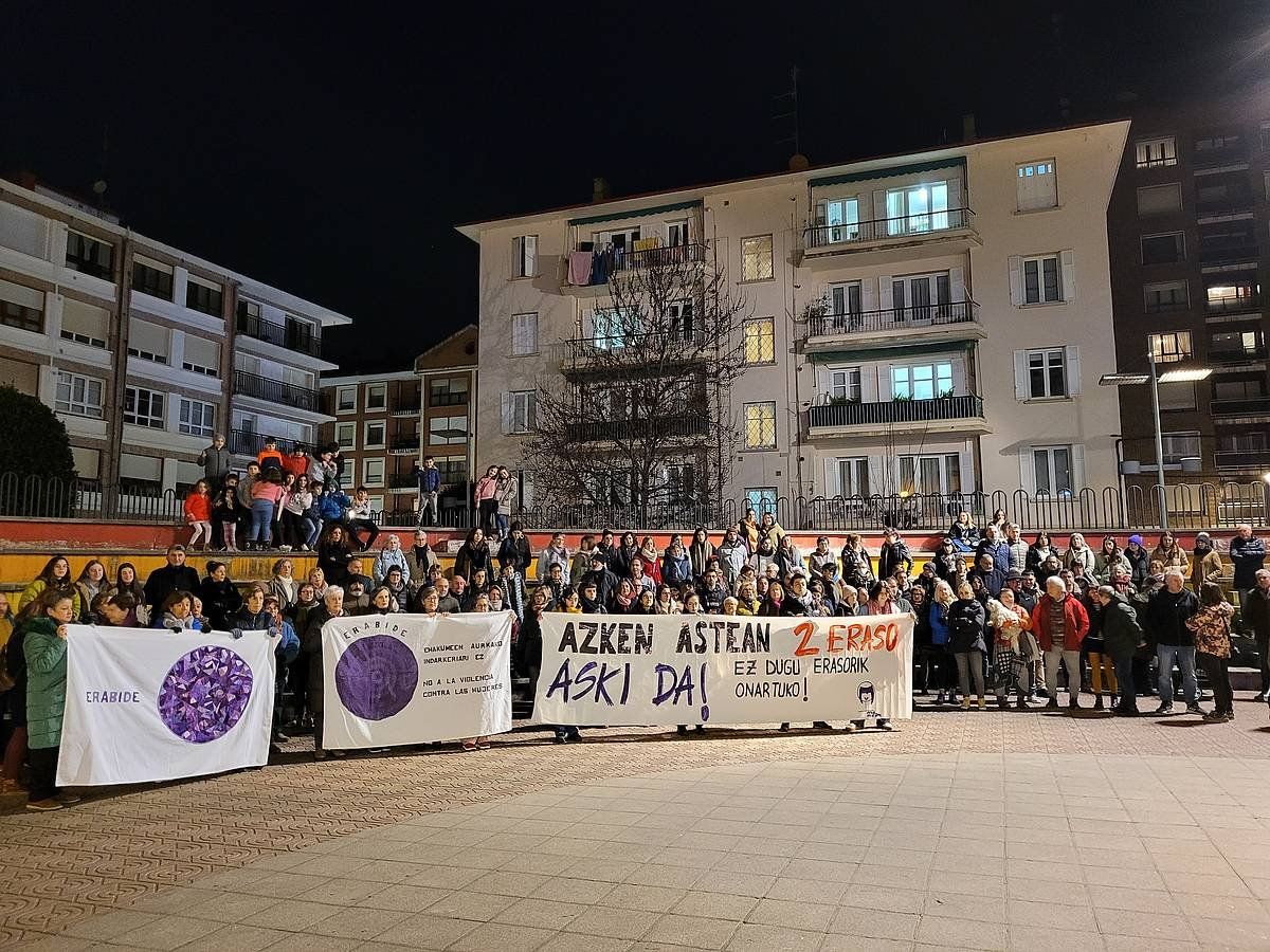 Eraso matxisten kontrako elkarretaratzea, artxiboko irudia. BERRIA