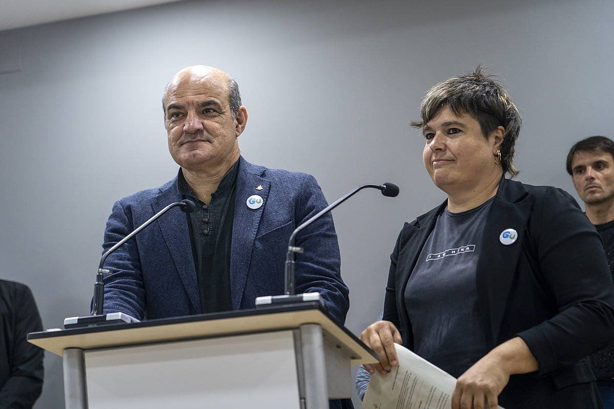 Nekane Artola eta Koldo Tellitu, artxiboko irudi batean. GORKA RUBIO / FOKU