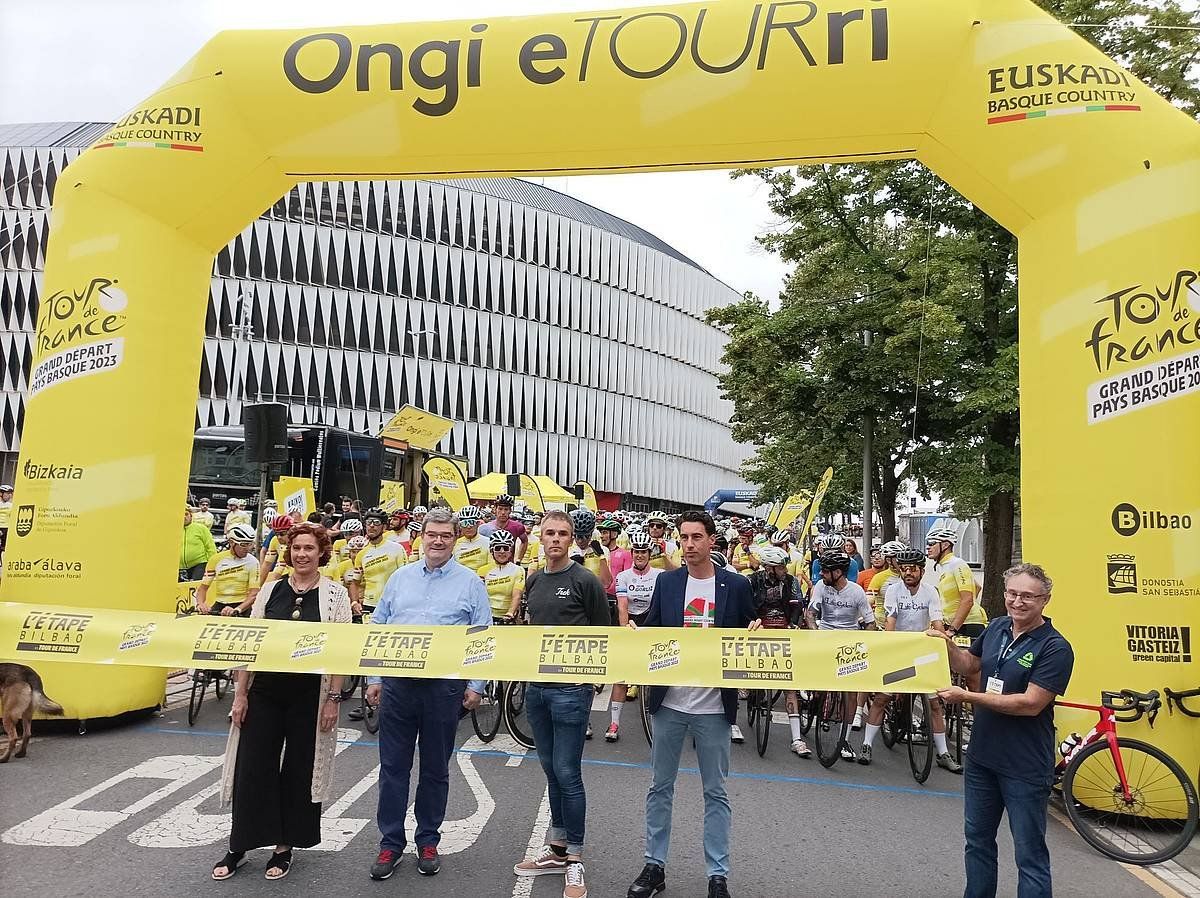 Frantziako Tourraren harira, 'L'Ã‰tape Bilbao By Tour de France' lasterketa antolatu zuten Bilbon.. EUSKADI.EUS