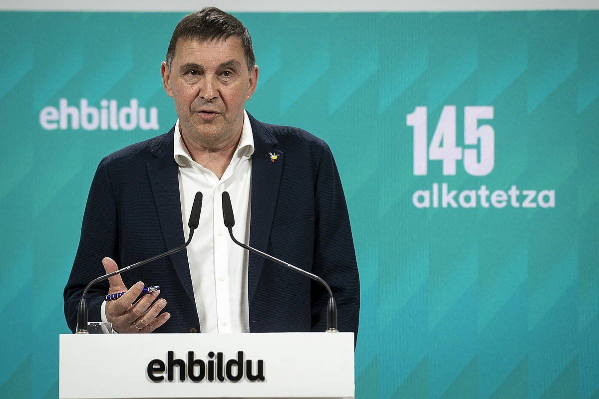 Arnaldo Otegi, artxiboko argazki batean. GORKA RUBIO / FOKU