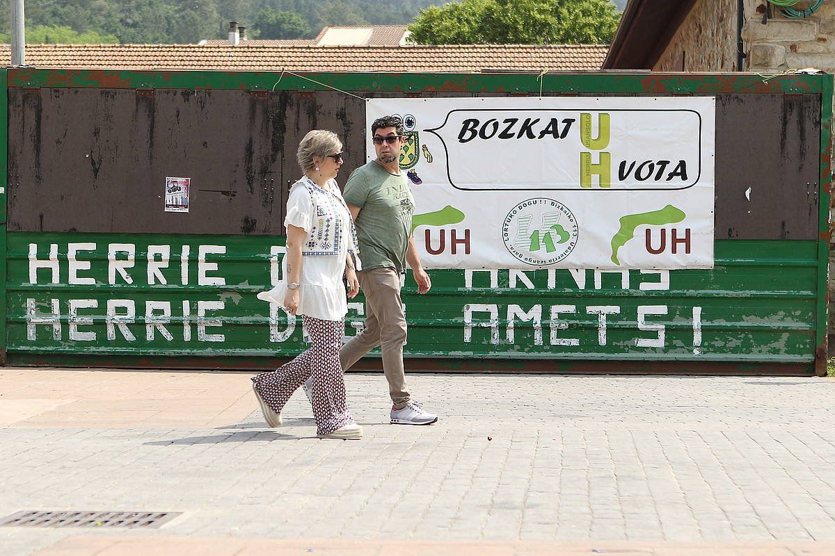 Usansoloko irudi bat, maiatzeko bozen egunean. OSKAR MATXIN EDESA / FOKU