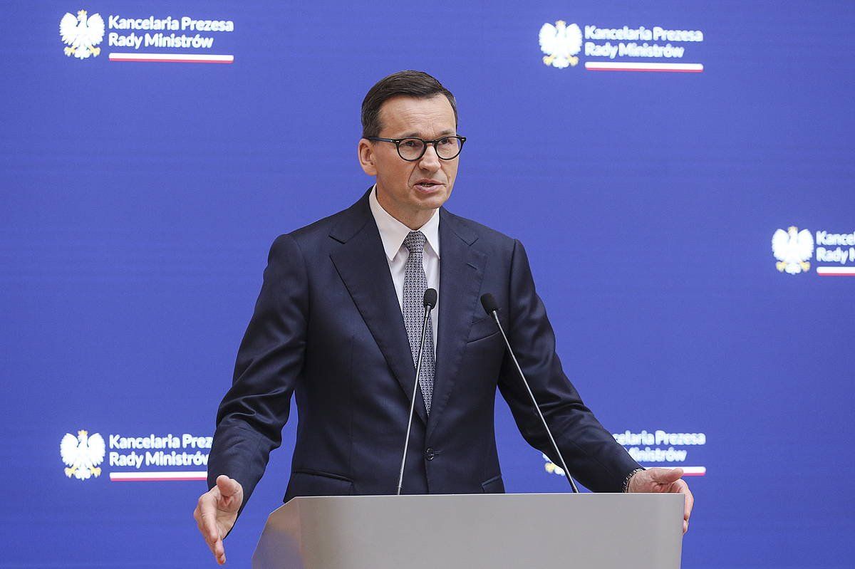 Mateusz Morawiecki Poloniako lehen ministroa, iragan ekainean, Varsovian. PAWEL SUPERNAK / EFE