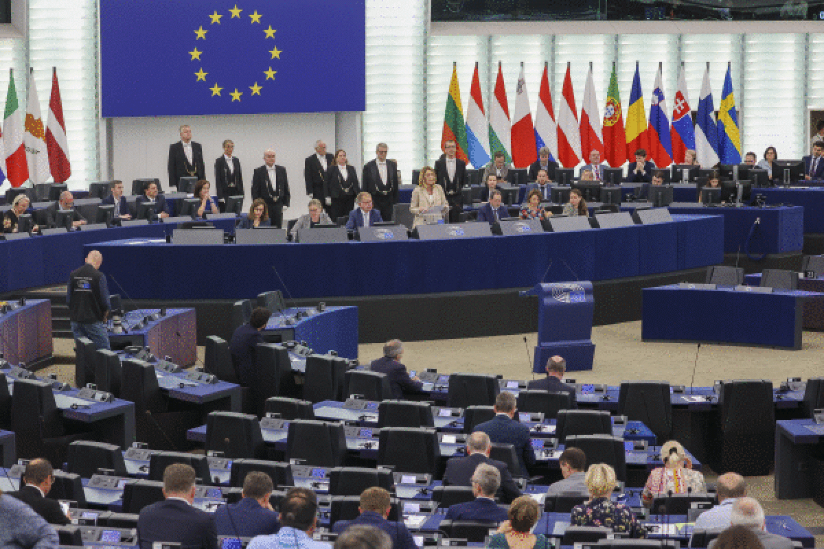 Europa Parlamentuko saioa, herenegun, Estrasburgon. JULIEN WARNAND / EFE