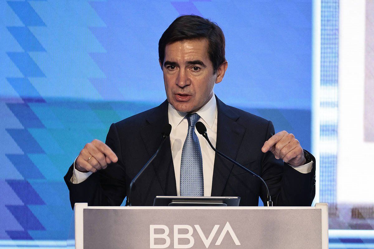 Carlos Torres Vila BBVA taldeko presidentea, Mexikon, artxiboko irudi batean. JOSé MéNDEZ / EFE