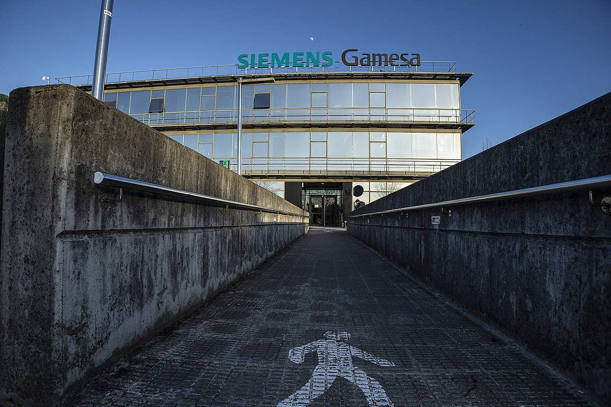 Siemens Gamesa Zamudion (Bizkaia) duen egoitza. ARITZ LOIOLA (FOKU)