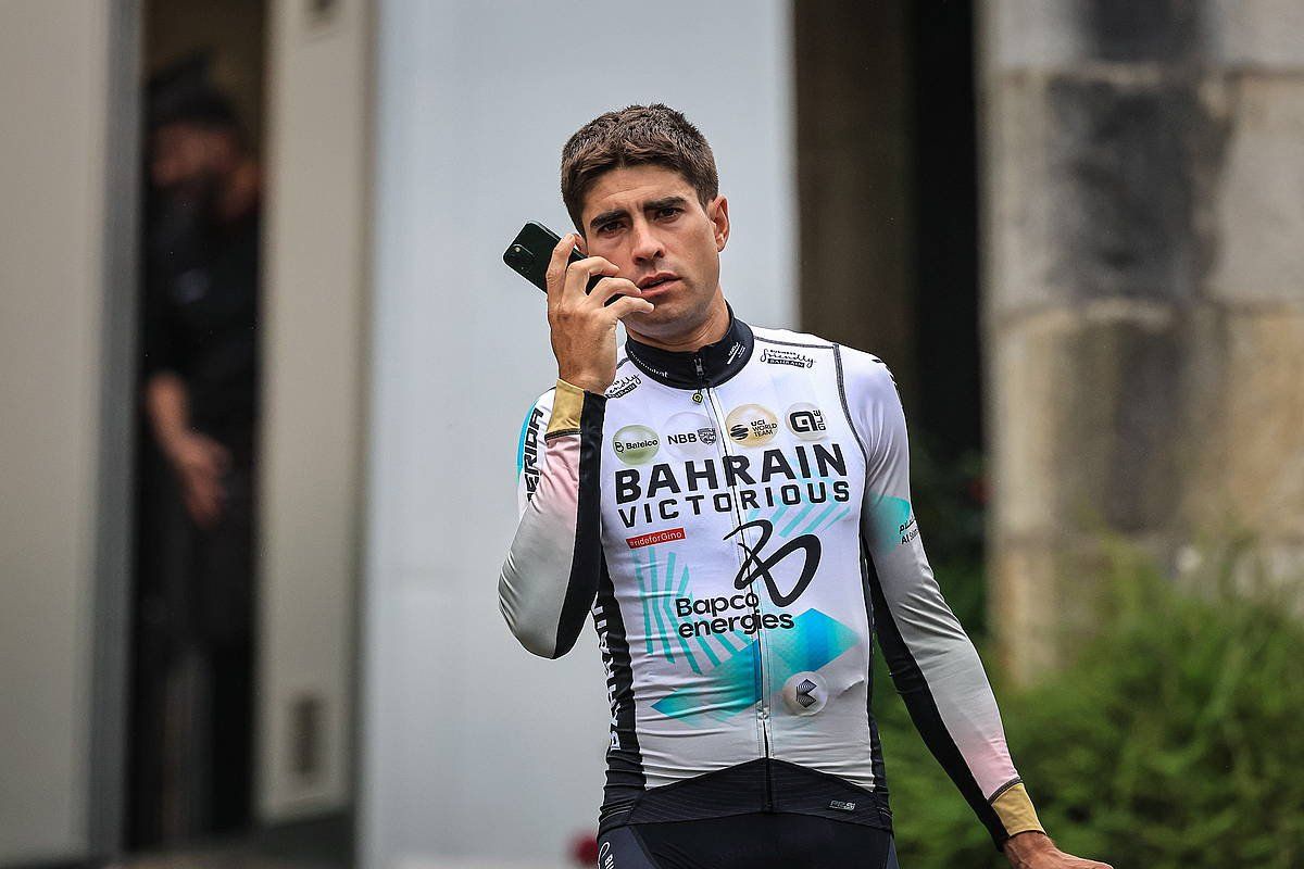 Mikel Landa Bilbon, aurtengo Frantziako Tourra hasi baino lehen. CHRISTOPHE PETIT TESSON / EFE