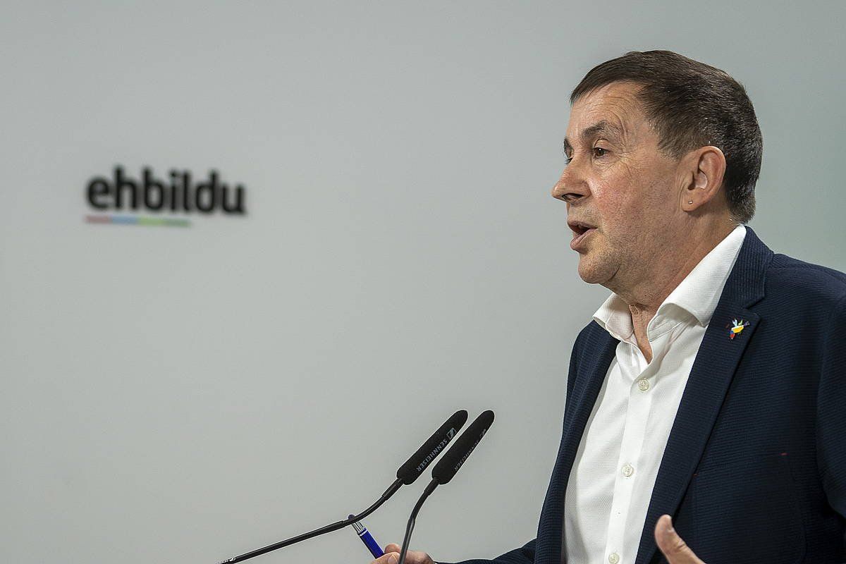 Arnaldo Otegi, artxiboko irudi batean. GORKA RUBIO/ FOKU